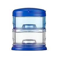 Innobaby Packin' Smart Stackable and Portable Storage System for Formula, Baby Snacks and More. 2 Stackable Cups in Blue. BPA Free.