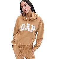 GAP Women's Logo Microfleece Hoodie Hooded Sweatshirt