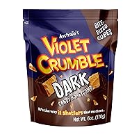Violet Crumble Dark Chocolate Honeycomb Candy Chunks - Imported From Australia - 1 Bag