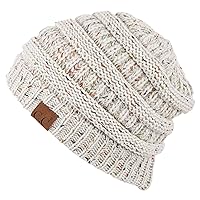 Unisex Ribbed Confetti Knit Beanie (HAT-33)