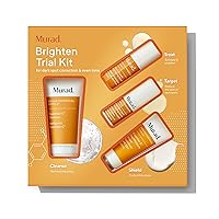 Brighten Trial Kit – 4-Piece Trial-Size Kit $94 Value - Essential-C Cleanser, Essential-C Day Moisture SPF 30, Vitamin C Glycolic Serum & Rapid Dark Spot Correcting Cream