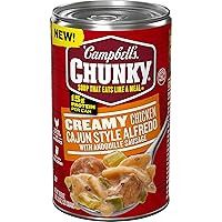 Campbell’s Chunky Soup, Creamy Cajun Chicken Alfredo Soup, 18.8 oz Can
