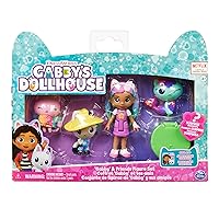 Gabby's Dollhouse, Gabby and Friends Figure Set with Rainbow Gabby Doll, 3 Toy Figures and Surprise Accessory Kids Toys for Ages 3 and up