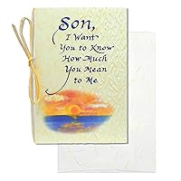 Blue Mountain Arts Son Card—Birthday, Just Because, Graduation, Holiday, or Any Occasion Card (Son, I Want You to Know How Much You Mean to Me)