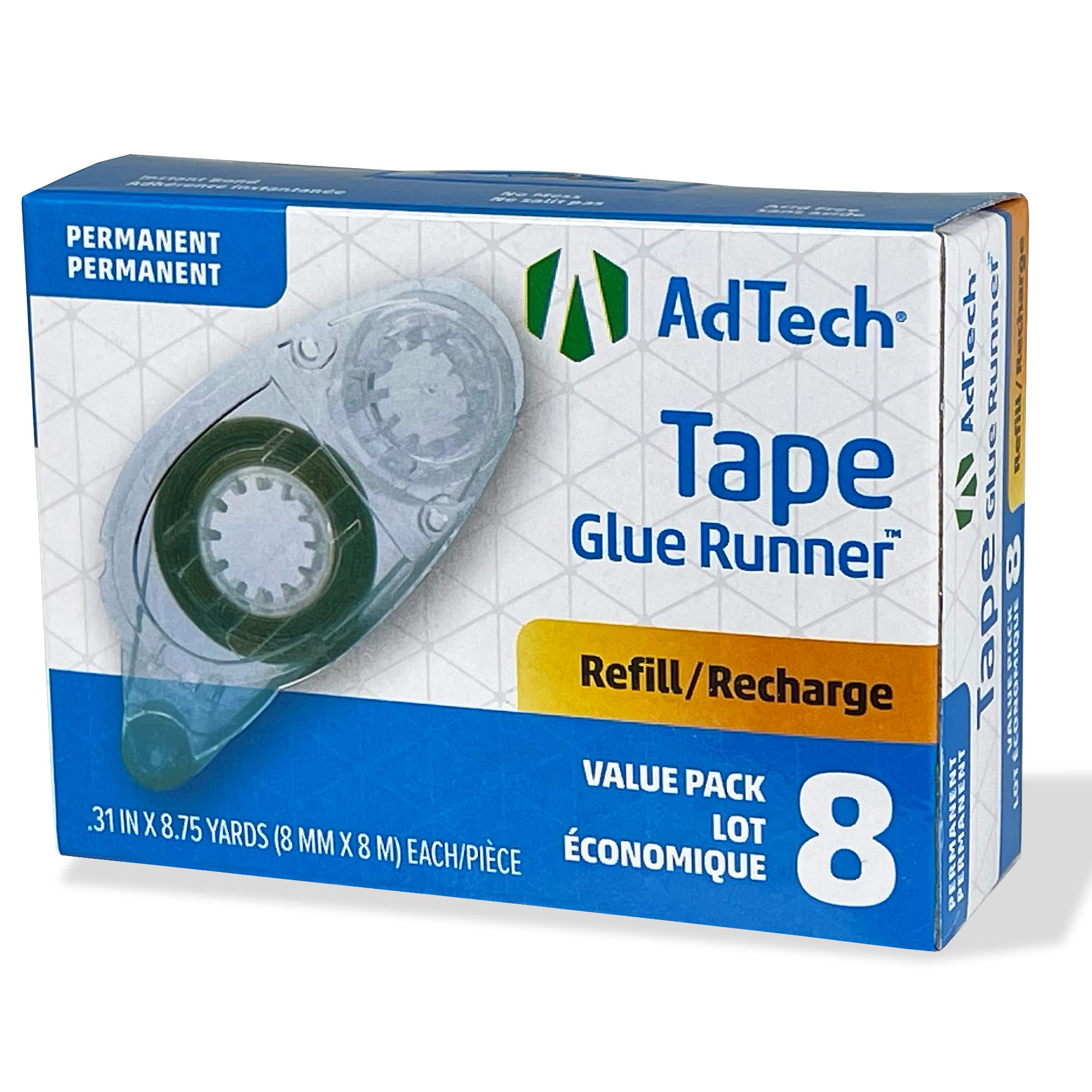 AdTech 05674 Permanent Crafter's Tape Refills, single unit