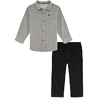 Calvin Klein boys 2 Pieces Long Sleeve Woven Shirt Set2 Pieces Long Sleeve Woven Shirt Set