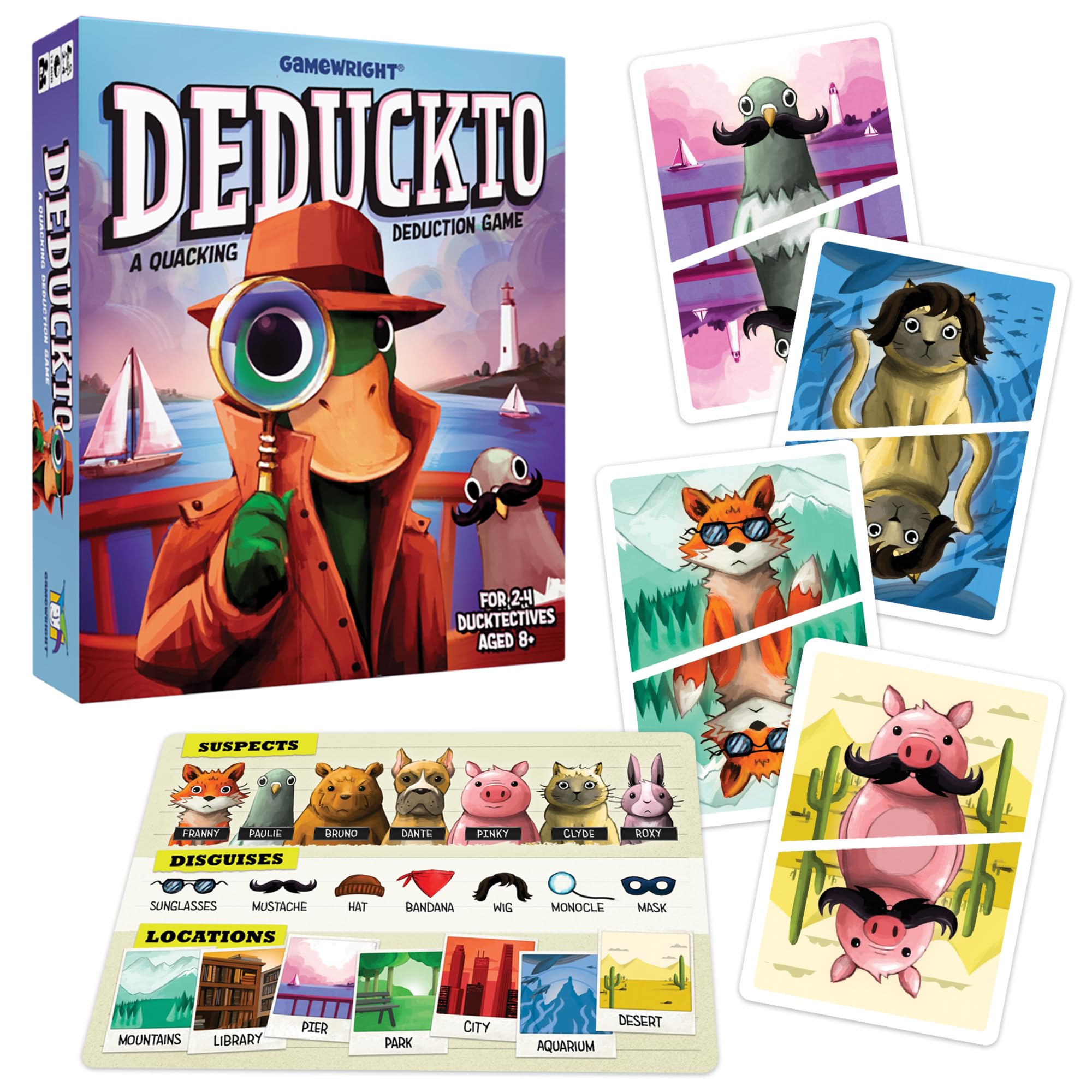 Gamewright - Deduckto - A Quackling Deduction Game - Card Game