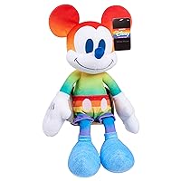 Just Play Disney Pride 17-inch Large Plush Stuffed Animal – Mickey Mouse, Soft Plushie, Kids Toys for Ages 2 Up, Amazon Exclusive