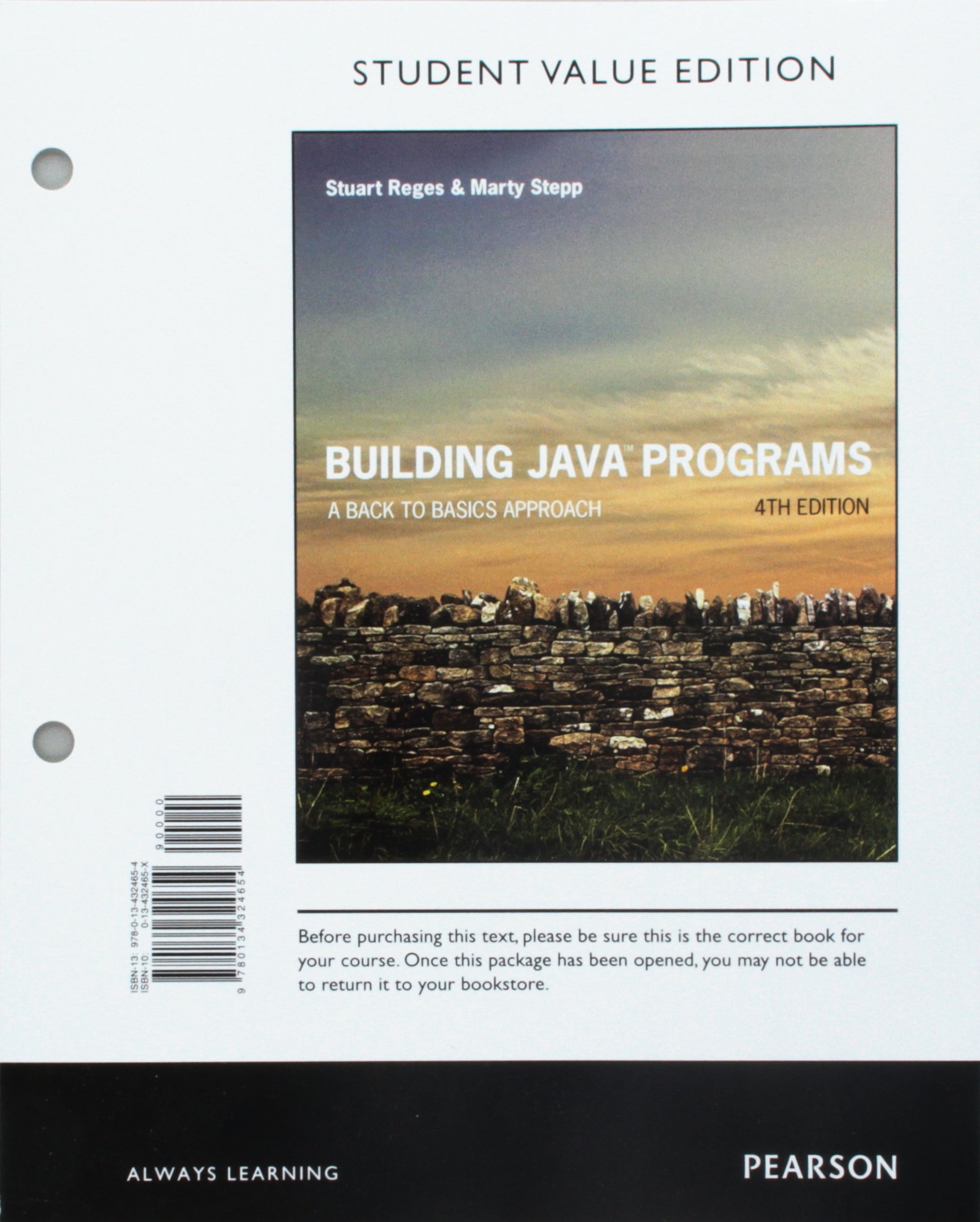 Building Java Programs: A Back to Basics Approach, Student Value Edition