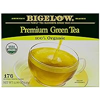 Bigelow Premium 100-Percent Organic Green Tea 176-Count Box