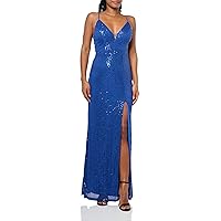 Speechless Women's Sleeveless Maxi Strappy Sequined Party Dress
