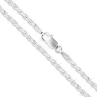 Sterling Silver Diamond-Cut Rope Chain 1.1mm 1.5mm 1.7mm 2mm 2.5mm Solid 925 Italy New Necklace