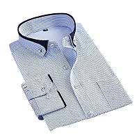 Spring Commercial Easy Care Shirt Men Oversize Long-Sleeve Formal Social Shirt with Pocket