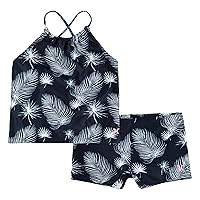 Hurley Girls' Boyshort Tankini 2-Piece Swimsuit