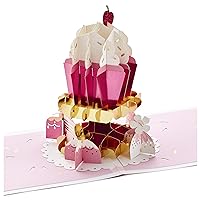 Hallmark Signature Paper Wonder Pop Up Birthday Card (Cupcake, Sweet Day), Model Number: 1299RZH1142