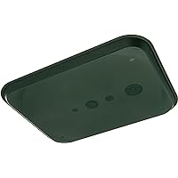 Carlisle FoodService Products Cafe Fast Food Cafeteria Tray with Patterned Surface for Cafeterias, Fast Food, And Dining Room, Plastic, 17.87 X 14 X 0.98 Inches, Forest Green
