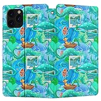 Wallet Case Replacement for Google Pixel 8 Pro 7a 6a 5a 5G 7 6 Pro 2020 2022 2023 Loch Ness Monster Scottish Magnetic Nessie PU Leather Believe Kawaii Dino Snap Folio Card Holder Cover Flip