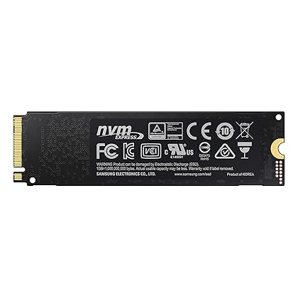 SAMSUNG (MZ-V7E500BW) 970 EVO SSD 500GB - M.2 NVMe Interface Internal Solid State Drive with V-NAND Technology, Black/Red