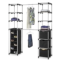 Whitmor Deluxe Double Rod Adjustable Closet Organization System