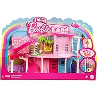 Barbie Mini BarbieLand Doll House Sets, Mini Dreamhouse with Surprise 1.5-inch Doll, Furniture & Accessories, Plus Elevator & Pool (Styles May Vary)