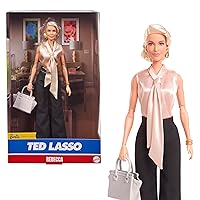 Barbie Signature Fashion Doll, Rebecca from Ted Lasso in Elegant Blouse & Black Slacks, Collectible with Displayable Packaging