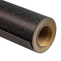 RUSPEPA Black Kraft Paper Roll - 17.5 inches x 32.8 feet - Recyclable Dyed Lined Kraft Paper Perfect for for Crafts, Art, Wrapping, Packing, Postal, Shipping, Dunnage & Parcel