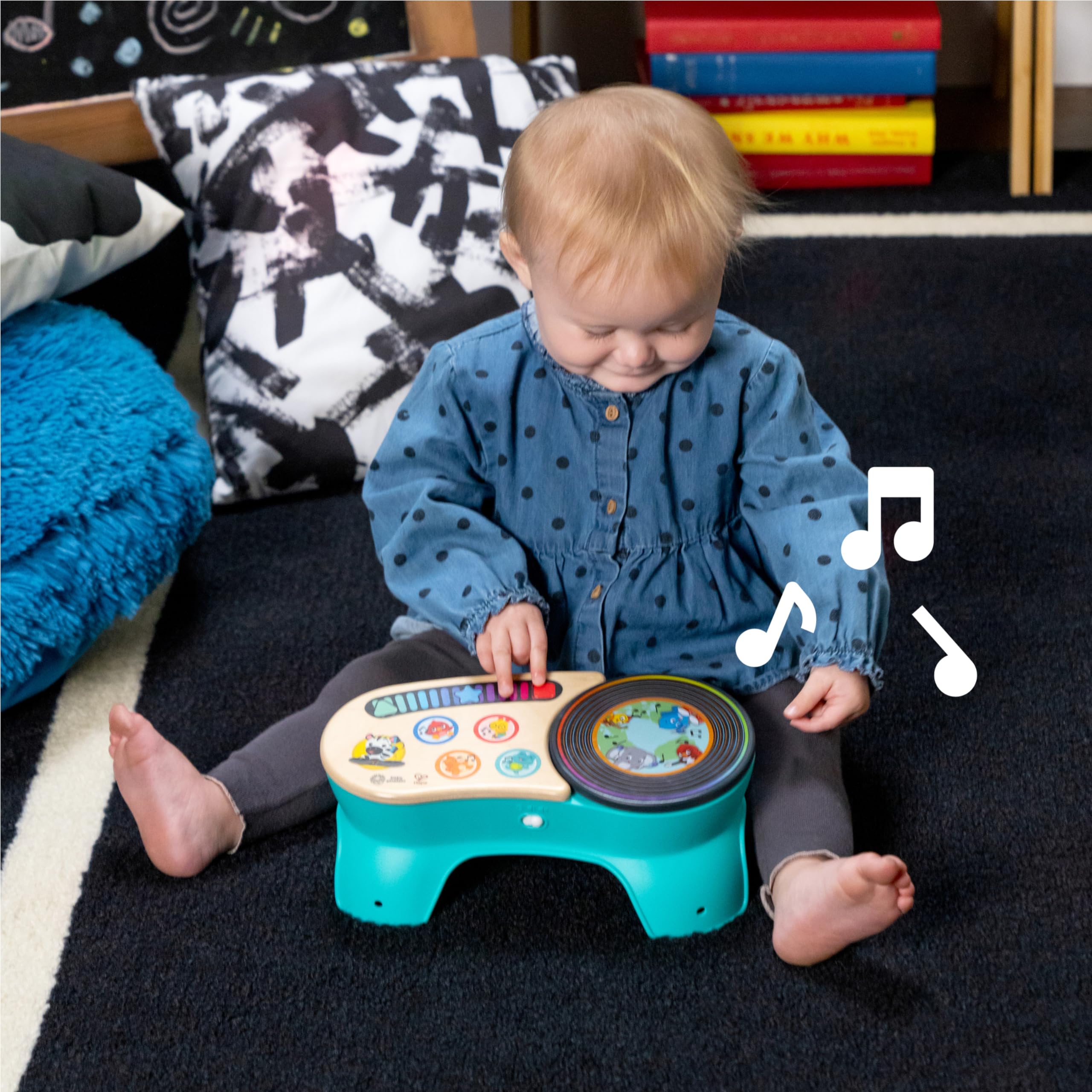 Baby Einstein + Hape DJ Discovery Musical Toy Turntable, Ages 6 Months and Up