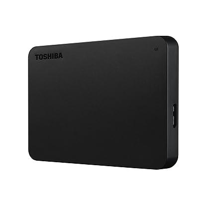 Toshiba Canvio Basics 2TB Portable External Hard Drive USB 3.0, Black - HDTB420XK3AA