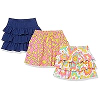 Girls and Toddlers' Knitted Ruffle Scooter Skirts (Previously Spotted Zebra), Multipacks