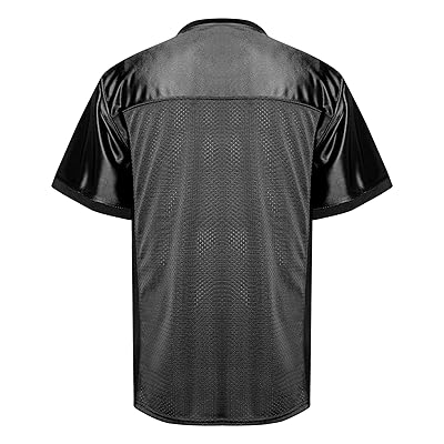  MESOSPERO Blank Football Jerseys for Men,Mesh Polyester Plain  Football Shirt Pullover Sports Clothing S-3XL Black White Grey : Clothing