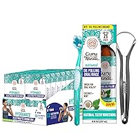GuruNanda Oral Kit Including Coconut Oil Pulling with 7 Essential Oils & Vitamins & Hydramate Hydration Support Drink Mix - Electrolyte Powder Packets