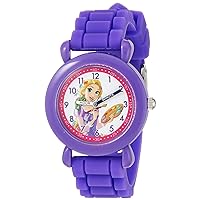 Princess Kids' Plastic Time Teacher Analog Quartz Silicone Strap Watch