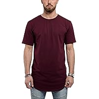 Blackskies Round Basic Longshirt | Long Oversize Fashion Long Sleeve Men's T-Shirt Long Tee