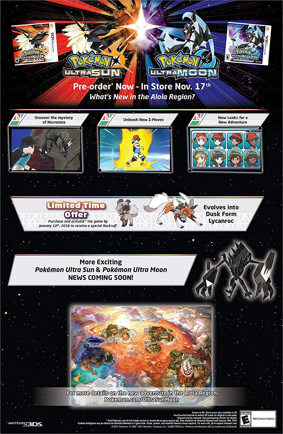 Pokémon Ultra Sun - Nintendo 3DS (World Edition)