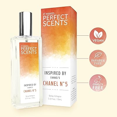  Inspired by Chanel's Chanel No. 5 | Women's Eau de Toilette | Vegan,  Paraben Free | Never Tested on Animals | 3.4 Fluid Ounces Scent