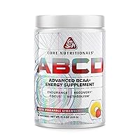 Core Nutritionals Platinum ABCD Advanced BCAA Energy Supplement, Improves Endurance, Recovery, and Focus 30 Servings (White Pineapple Strawberry)