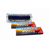 Elements 79mm Cigarette Rolling Machine + 2 Packs of Elements Ultra Thin Rice 1¼ Rolling Papers