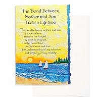 Blue Mountain Arts Greeting Card “The Bond Between Mother and Son Lasts a Lifetime” Is the Perfect Birthday, Graduation, Mother’s Day, or “Just Because” Card for a Mom or a Son (CBM404)