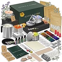 Hearth & Harbor Soy Candle Making Kit for Adults & Kids, Candle Making Supplies, DIY Candle Making Kit for Beginners, Natural Soy Wax Candle Making Kits - Complete Candle Kit, 12 Lbs