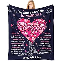 Sweet 16 Gifts for Girls, Birthday Gift for 16 Year Old Daughter, Unique Sweet Sixteen Gifts for Girls, 16 Year Old Girl Birthday Gift Ideas, Gifts for 16 Years Old Teen Girl Throw Blanket 60