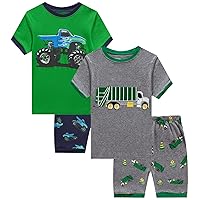 Cotton Pajamas Boys Short Pajamas Toddler Boys Pjs Summer Kids Sleepwear 18Months-12Years