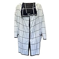 Marina Rinaldi Women's Maestria Windowpane Cardigan White