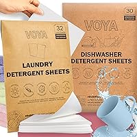 VOYA Unscented Natural Laundry Detergent Sheets + Dishwasher Detergent sheets