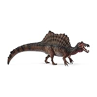 Schleich Dinosaurs Realistic Spinosaurus Dinosaur Figure with Movable Lower Jaw - Authentic and Detailed Prehistoric Jurassic Dino Toy, Highly Durable for Education and Fun for Boys and Girls, Ages 4+