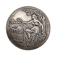 Russian Commemorative Coins Rural Farmer Hard Work Coin Collection Home Decoration Crafts Souvenirs Ornaments Gifts