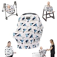 Milk Snob Original 5-in-1 Cover - Nursing Cover for Breastfeeding - Baby Car Seat Cover, Carseat Canopy & Stroller - Essential All-in-One Cover - Gift for Mom, Baby (Levi)