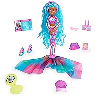 Oceanna Deluxe Mermaid Doll & Accessories with Removable Tail, Doll Clothes and Fashion Accessories, Kids Toys for Girls Ages 4 and Up