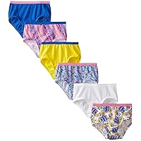 Fruit of the Loom Girls 6 Pack Assorted Cotton Briefs, 14, Assorted