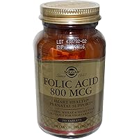 Solgar Folic Acid 800mcg 250 Tab 3-Pack