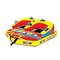 WOW Sports Laser Towable Tube for Boating - 1 to 3 Person Towable - Durable Tubes for Boating